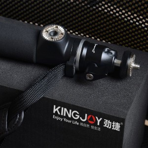 KINGJOY bâton en aluminium H100D-63 pour extension de caméra avec rotule en métal à 360 degrés